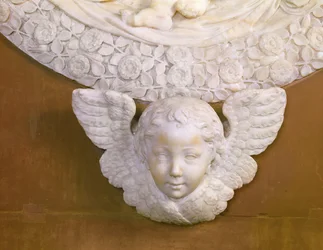 Graf van Filippo Strozzi 1428-91 in de Strozzi-kapel, 1491-95 (marmer) (detail)